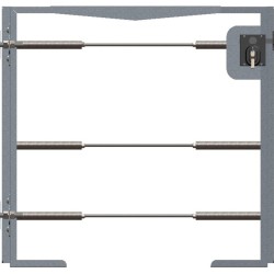 0.90m High Cheadle Gate Frame with Hinges & Tie Rods 